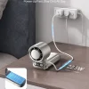 Portable fan power bank with 6800mAh Samsung battery, 22.5W fast charging.