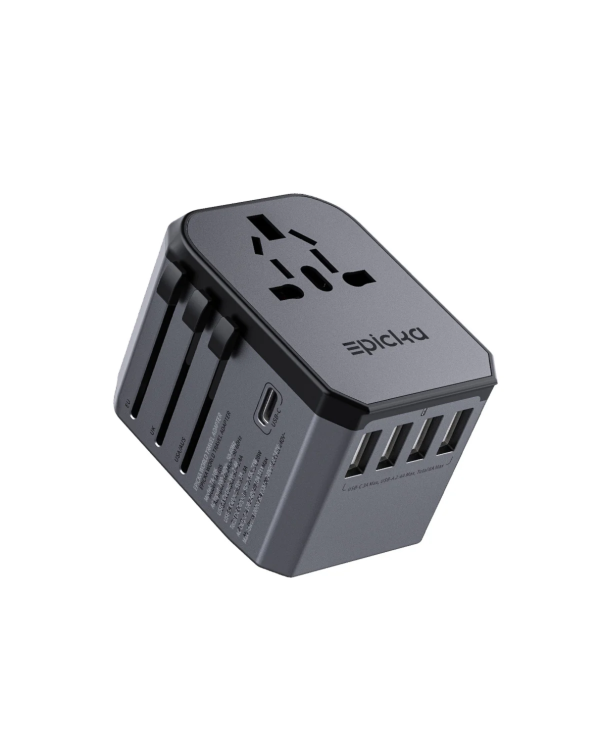 epicka-universal-travel-adapter-ta-105 Epicka universal world travel adapter with USB and USB-C ports