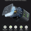 GaN 65W multi-port USB fast charger with PD, QC, PPS, and safety features